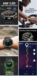IG-71 Adventurer HD Premium - GPS Smart Watch with AMOLED Screen